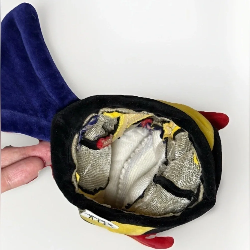Vintage 1997 The Manhattan Toy Company Multi Color F-Lips Fish Hand Puppet Plush